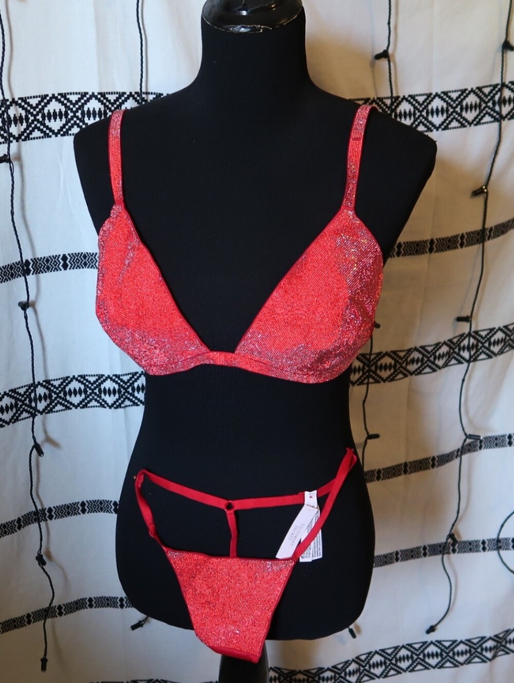 Red Sparkly Victoria's Secret Set